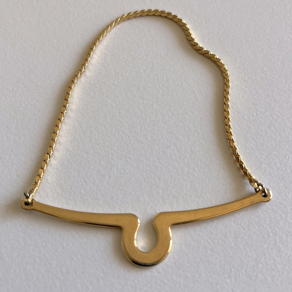 Tie Bar Goldtone, vintage